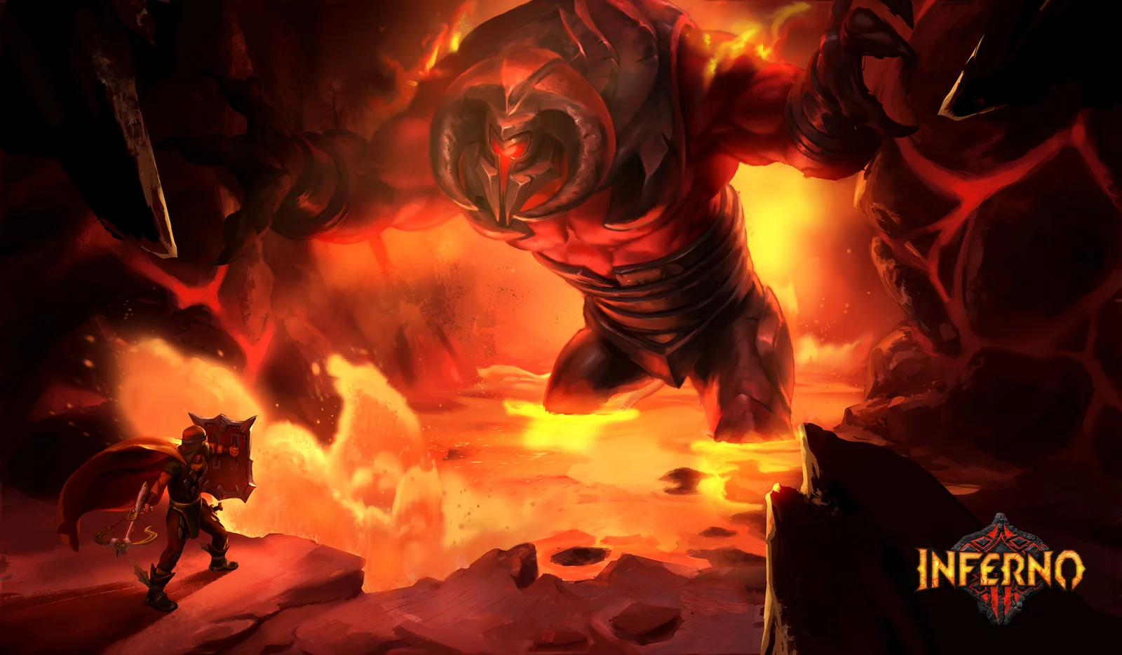 TzKal-Zuk emerging from the lava of the Inferno.